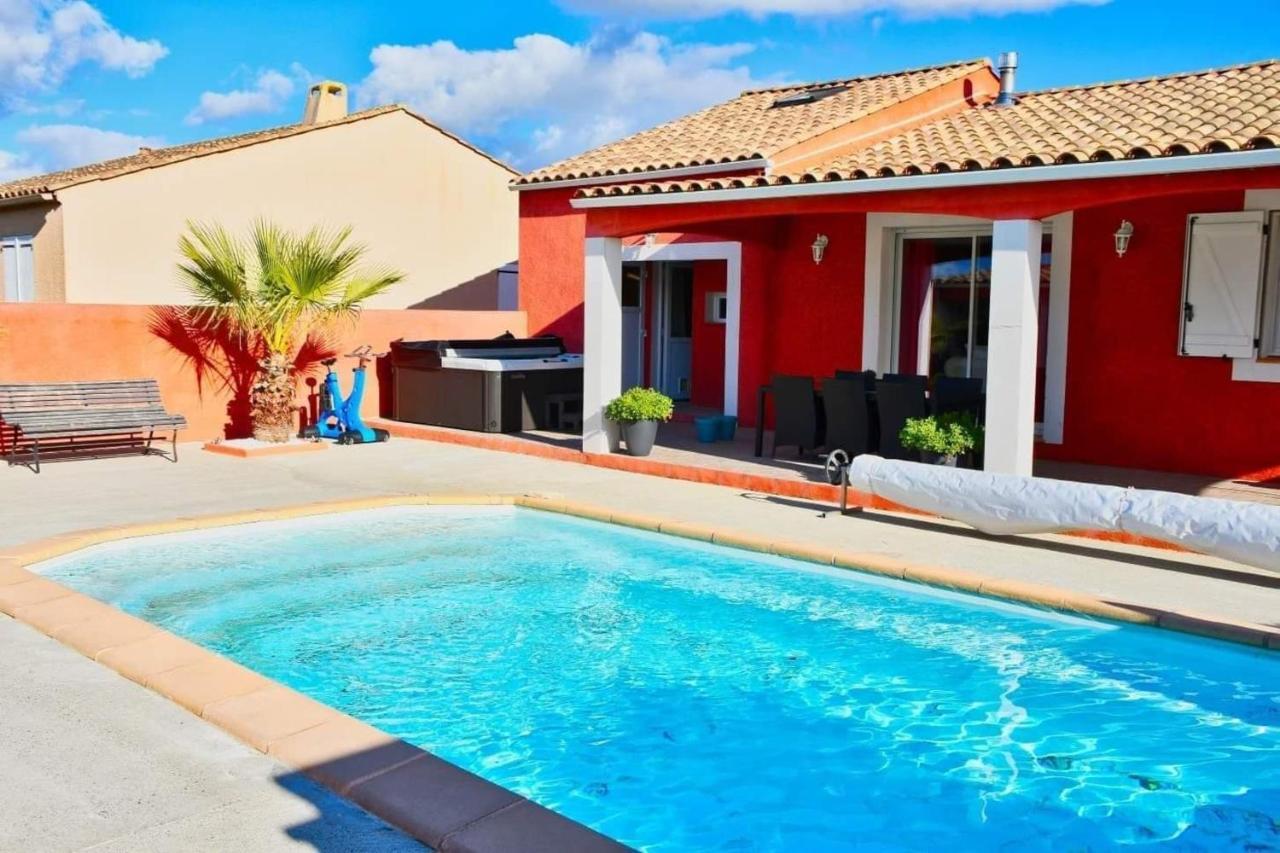 Villa Elegante A Carcassonne Avec Jardin Et Jacuzzi Ngoại thất bức ảnh